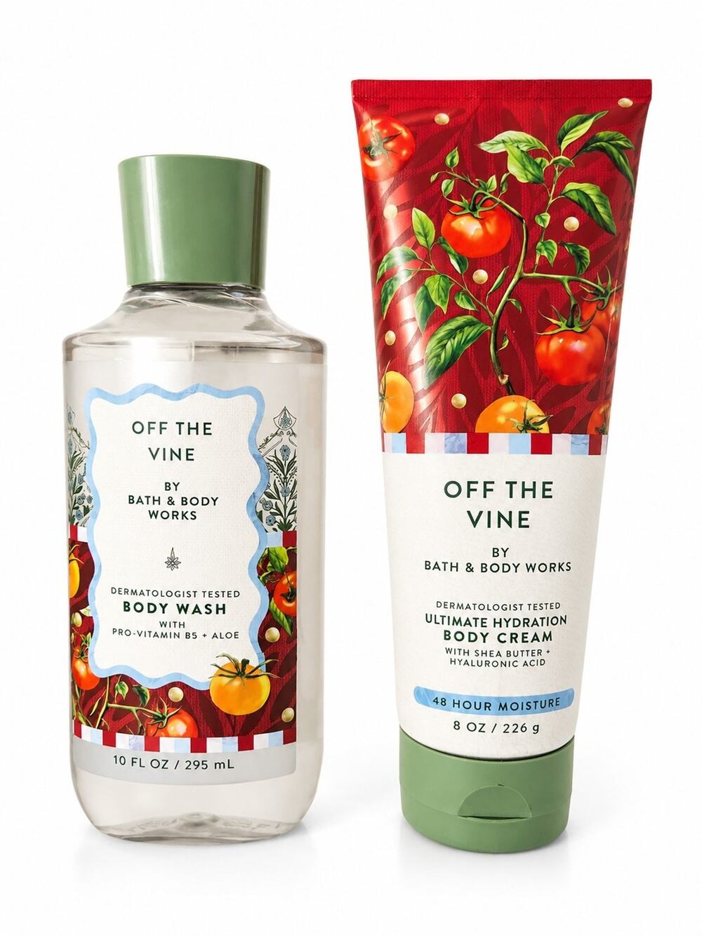 Bath & Body Works Gift Set - Off The Vine Body Cream Mosturizer & Body Wash